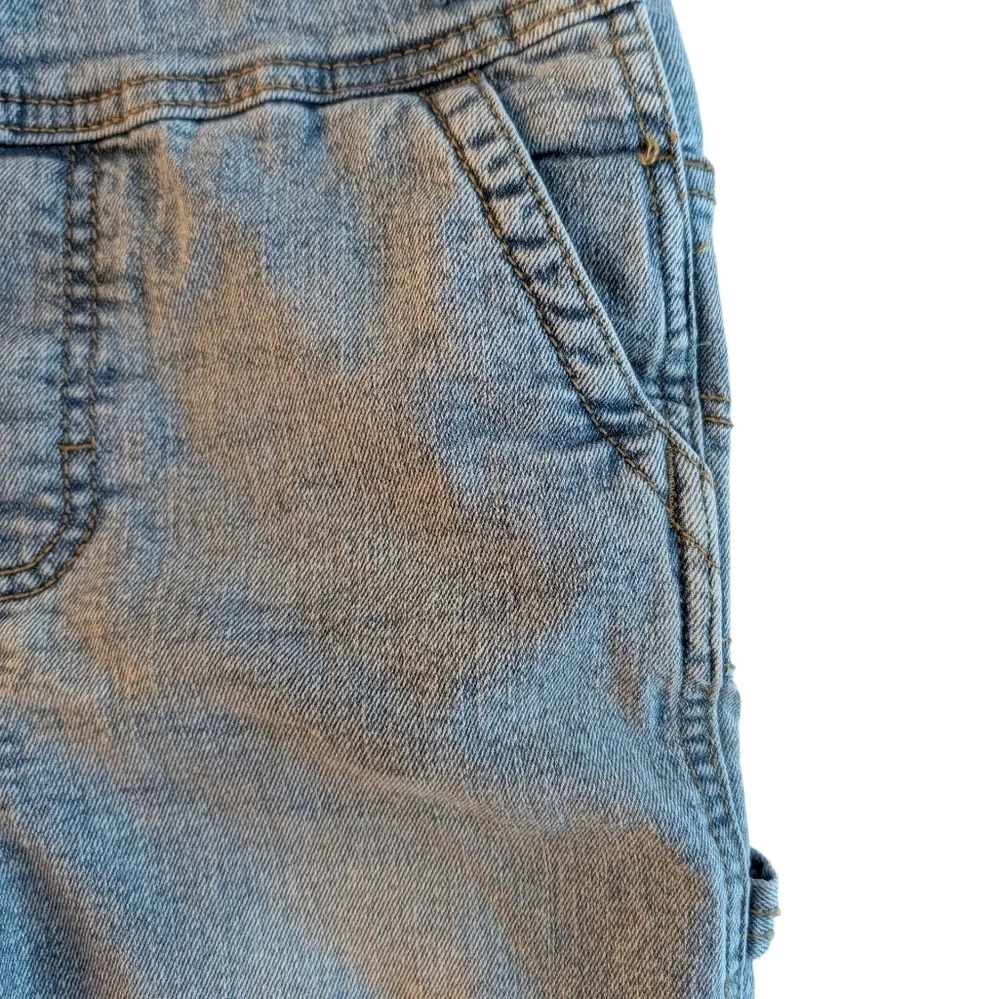 Oshkosh Girls Boys Denim Overalls for Kids Blue Cotton Size 5T